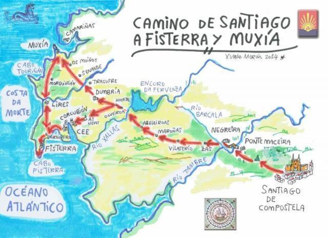 Casa De La Abuela En El Camino De Santiago A Finiesterre Negreira Eksteriør bilde